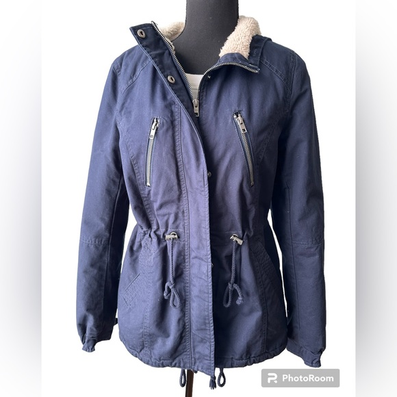 H&M Divided Navy Utility jacket/coat size 6 - Picture 1 of 11